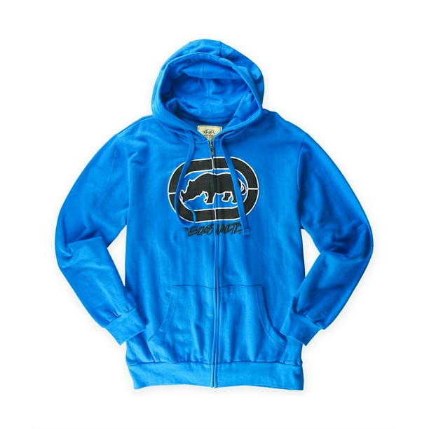Ecko Sudadera con capucha de forro polar para hombre, azul - Main Image
