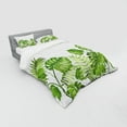thumbnail image 3 of Ambesonne Leaf Bedding Set 3 Pcs, Foliage Swirls Botanic, Twin XL, Pale Green, 3 of 3
