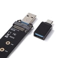 thumbnail image 2 of Adaptador SATA NVMe a USB RTL9210 Chip M.2 SSD a tarjeta USB 3.1 Tipo A (C) Likrtyny Para estrenar, 2 of 9