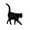 Black, variant on Cat Stakes Garden Art Decor Outdoor Black Cat Silhouette Yard and Lawn Garden Stakes Decorative Weather Resistance Steel Cat Garden Statue Decor for Cat Lovers Gifts