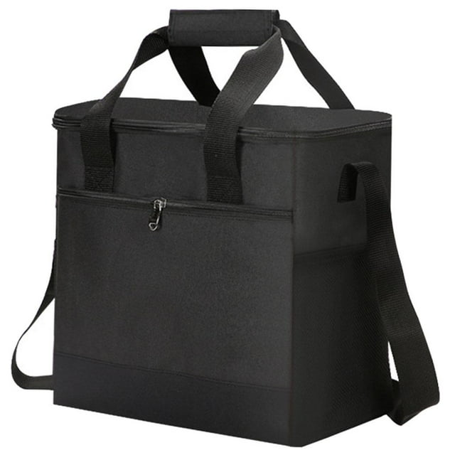 para de alimentos, aislamiento térmico, camping, portátil, impermeable, de gran capacidad, bolsa refrigeradora para picnic, acampar Negro Macarena Cesta de almacenamiento