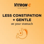 Vitron-C Iron Supplement, Immunity Support Iron Supplements with Vitamin C, 60 Count