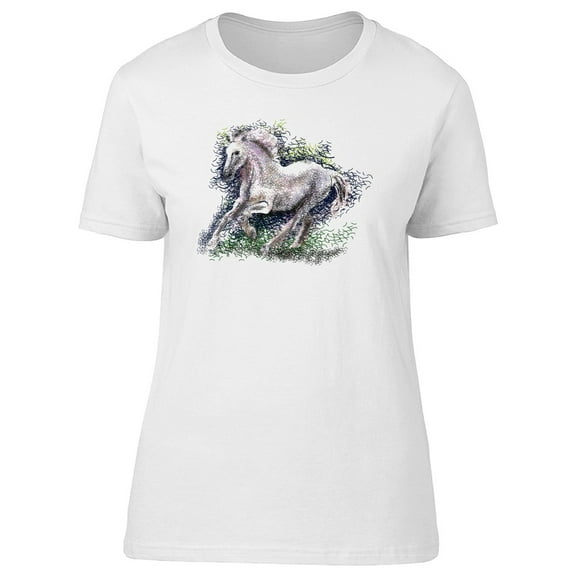 Beautiful Grunge Horse Running T-Shirt Men -Image by Shutterstock, Male 4X-Large
