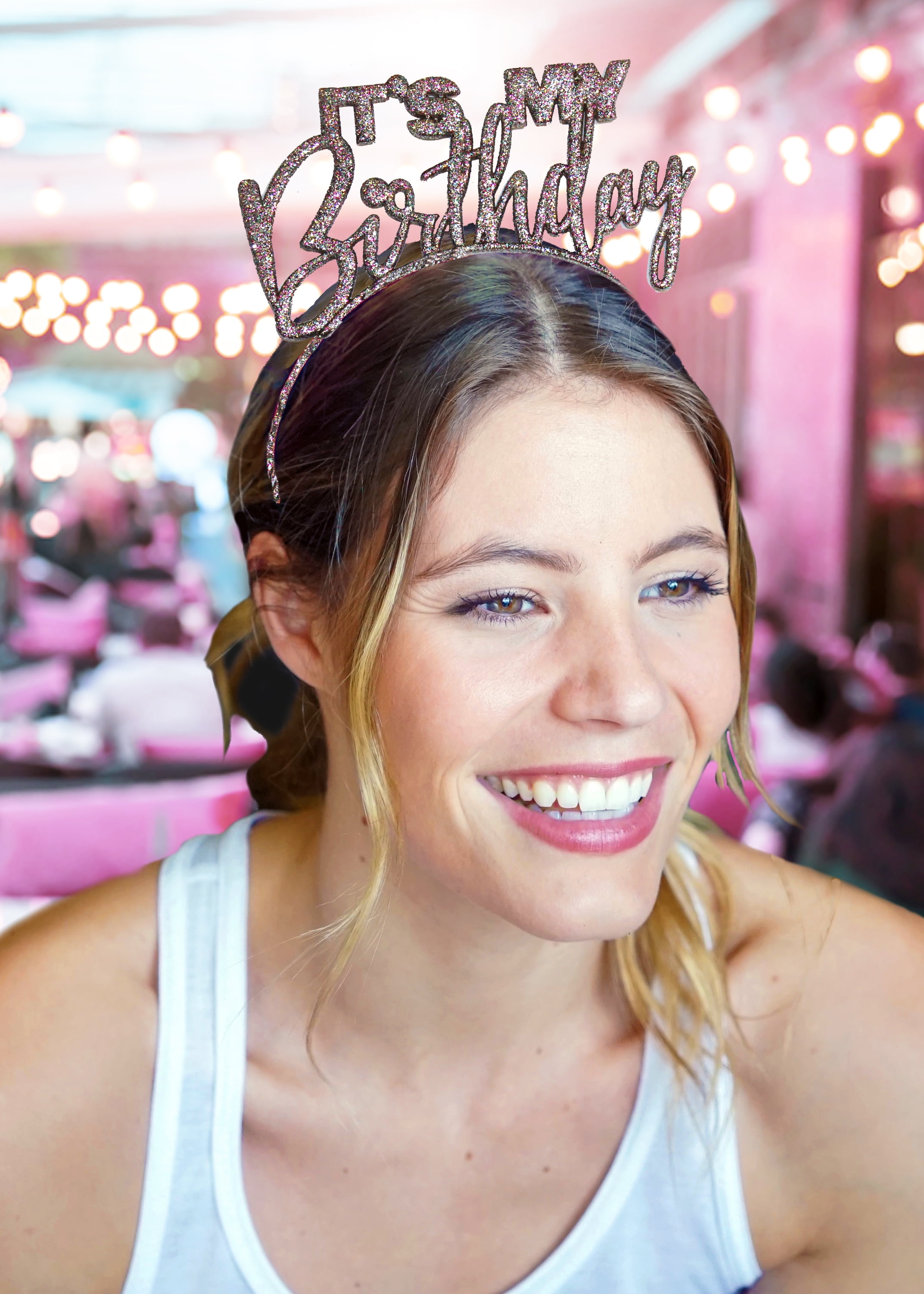 Its My Birthday Headband Black Multi Birthday, Birthday Party