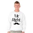 thumbnail image 3 of Funny Matching Couples His Hers Set Men's Big & Tall Crewneck Sweatshirt Brisco Brands 2X, 3 of 6