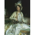thumbnail image 2 of Sargent, John Singer 11x14 Black Ornate Wood Framed with Double Matting Museum Art Print Titled - Almina Daughter of Asher Wertheimer, 2 of 4