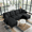 Black, variant on Gewnee 99.2" U-Shaped Sectional Sofa, Linen Upholstered Modular Couch with Storage Ottomans for Living Room, Black