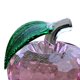 thumbnail image 2 of Estatua Pisapapeles de manzana de cristal - Estatua hecha a mano Decoraciones para el hogar (Rosa 4 cm), 2 of 5