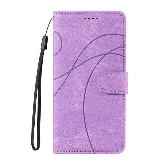 Dteck for Google Pixel 7A Wallet Case, Premium PU Leather Flip Folio Card Holders Kickstand Book Folding Case with Detachable Wrist Strap Shockproof Protective Cover, purple