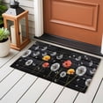 thumbnail image 4 of Vintage Dandelion Front Door Rugs 2x3 ft Yellow Flower Black Wood Board Retro Small Rug for Entryway Non Slip Washable Bathroom Door Mat Absorbent Floor Mat for Indoor Entrance, 4 of 9