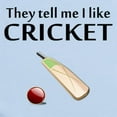 thumbnail image 2 of CafePress - They Tell Me I Like Cricket Body Suit - Baby Light Bodysuit, Size Newborn - 24 Months, 2 of 4