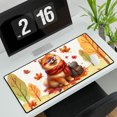 thumbnail image 3 of Welcome Fall Pomeranian Enjoys School Time Autumn Fall Leaves Desk Mat Full Keyboard Mouse Pad Pom Dog Lover Gifts Large Mousepad - 02013, 3 of 5