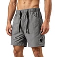 thumbnail image 2 of HKYNLAG Mens Running Shorts Quick Dry Workout Shorts Casual Drawstring Elastic Athletic Gym Shorts with Pockets Dark Gray S, 2 of 7