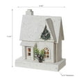 thumbnail image 2 of Led White Wooden House 11.81", 2 of 3