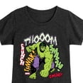 thumbnail image 3 of Marvel Hulk - Smash Crunch - Toddler And Youth Girls Fitted Short Sleeve Graphic T-Shirt, 3 of 5