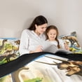 thumbnail image 5 of Manfei 3D Dinosaur Boy Full Size Comforter Sets, Tyrannosaurus Rex Diplodocus Bedding Comforter Set, Wild Brachiosaurus Bedding Sets, Ultra Soft Room Decor Reversible 3 Pieces, 5 of 8