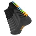 thumbnail image 7 of KOITHOT 12 Pairs Men Ankle Socks for Mens Cushioned Socks Athletic Running Size 10-13, 7 of 7