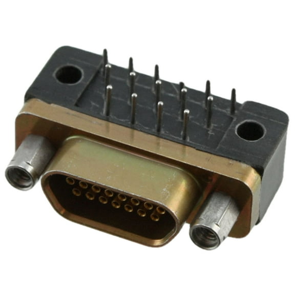 MDM-15SCBRP Conn Micro D-Subminiature SKT 15 POS 1.27mm Solder RA Thru-Hole 15 Terminal 1 Port
