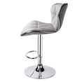 thumbnail image 2 of Adjustable Swivel Shell Back Hydraulic Chair Bar Stool, Set of 2,Hot-Stamping Cloth, 2 of 5