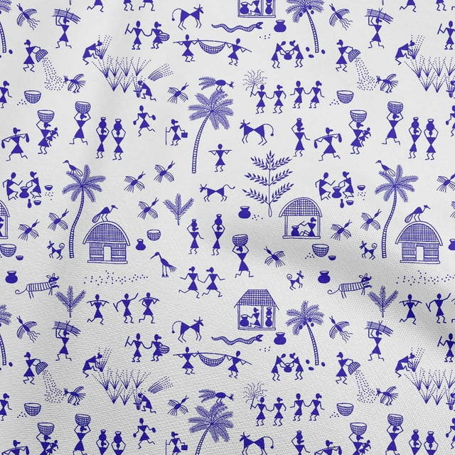 oneOone Silk Tabby Medium Purple Fabric Asian Floral Block Sewing Craft Projects Fabric Prints By Yard 42 Inch Wide
