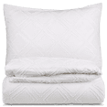 thumbnail image 1 of Bouclair Blanc Obra - Ensemble de Housse de Couette Jumeau, 1 of 10
