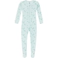thumbnail image 3 of Gerber Baby and Toddler Neutral Tight Fitting Footed Unionsuits, 2-Pack, Sizes 0/3 Months - 5T, 3 of 8