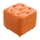 thumbnail image 2 of Taburete para pies Macarena Reposapiés acolchado antideslizante estable pequeño para vestidor Entrada Hogar Naranja, 2 of 8