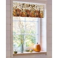 thumbnail image 4 of Valances for Windows It's Fall Y'all Rod Pocket Cafe Window Treatments Valance Curtains for Kitchen Bathroom Laundry Basement Windows 60"x14", 4 of 6