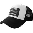 thumbnail image 1 of Pitbull Lives Matter Mesh Back Trucker Cap Baseball Cap, 1 of 8