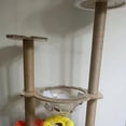 thumbnail image 6 of 30CM Cat Scratching Post, Cat Activity Tree with Scratching Posts, Wall Mounted Jute Scratcher Pine Hammock for Scratching and Climbing Furniture, 6 of 10