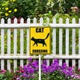 thumbnail image 4 of Soliyoahee Cat crossing sign F with 12.8" Stake Community Warning Aluminum Sign Weatherproof And Corrosion Resistant for Courtyards Roads And Aisles, 4 of 6