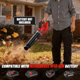 thumbnail image 5 of 600 CFM Leaf Blower Cordless Compatible with Milwaukee 18V M18 Battery,150 MPH Turbo Handheld Blower, 3 Speeds, Lightweight 3.3 lbs, Battery Powered Blowers for Lawn Care, Winter Snow(Tool Only), 5 of 8