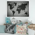 thumbnail image 3 of Designart 'Ancient World Map IX' Vintage Framed Art Print, 3 of 4