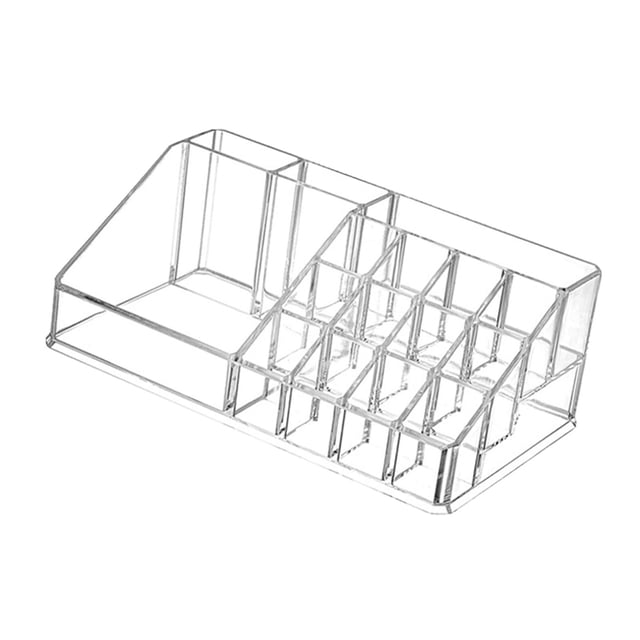 Organizador de Maquillaje Yuyangstore 16 Rejillas Acrílico para almacenamiento de lápiz labial