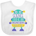 thumbnail image 3 of Inktastic Robot Science Tech Engineering Math Boys or Girls Baby Bib, 3 of 4