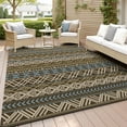 thumbnail image 3 of Outdoor Rug Carpet x ft Colorful Patio RugsBoho Reversible RV Camping Rug Mat for Camper Balcony Backyard Picnic Deck Rug Portable Colorful, 3 of 5
