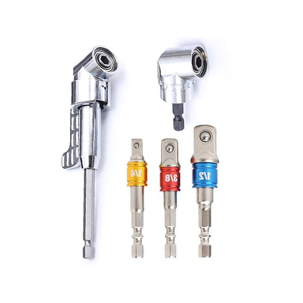 Adaptador De Broca De Extensión De Ángulo Recto, 8 Uds., Destornillador De Impacto, Broca Hexagonal, Eje Flexible, Juego De Bricolaje Yuarrent TO002149-00