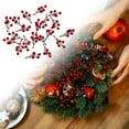 thumbnail image 2 of Mini Artificial Red Berry Stems 20-Pack, 2.75 Inch Burgundy Berry Branches for Christmas Tree Decor, Holiday Wreaths, Wedding Centerpieces and DIY Floral Arrangements, 2 of 5