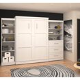 thumbnail image 3 of Bestar Pur Lit Escamotable Grand Rabattable Mural et 2 Unités de Rangement avec Tiroirs (126”) - Offert en 2 Couleurs, 3 of 11