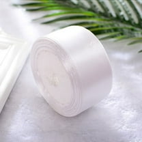 1Pc Ribbon Clearance! Nomeni 25Yd Satin Ribbon 38Mm Multi Craft Wedding Supplies Flower Fabric Party, Home Decor Promotion Sale! White