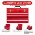 thumbnail image 4 of Aukfa Tool Box, 20 in Steel 4-Drawer Toolbox with Automatic Lock System for Garage, Red, 4 of 9
