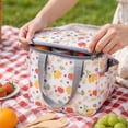 thumbnail image 5 of Insulated Tote Bag | Reusable Lunch Bag Leak Proof Cold Retention | Floral Work Lunch Bag for Adult Use | Great Holiday Gift | Polyester Tropical Pattern Bag, 5 of 6