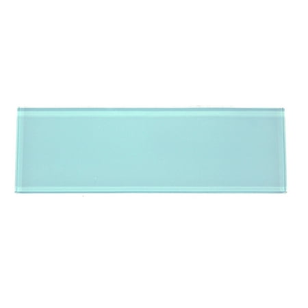 Premium Series Individual 4 X 12 Glass Subway Tile In Aqua Blue 5 Square Feet Carton