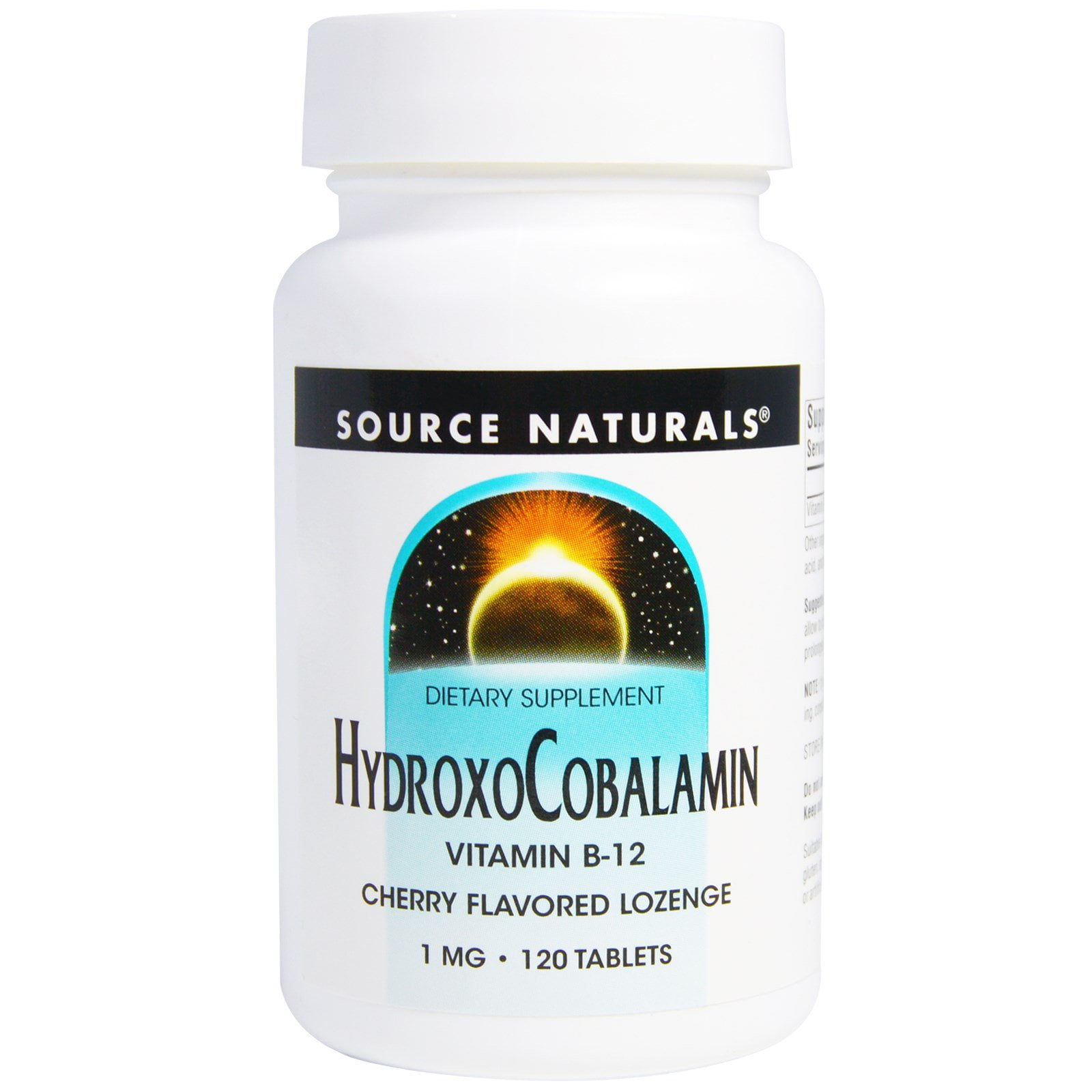 Source Naturals HydroxoCobalamin, Vitamin B12, Cherry Flavored Lozenge