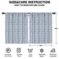 thumbnail image 2 of Blackout Kids Curtains,Blue Geometric Striped Pattern Childrens Insulated Curtains Set Of 2,Bedroom Essentials,Toddler Room Decor 42x54in(106x137cm), 2 of 5