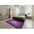 thumbnail image 5 of Ahgly Company Machine Washable Indoor Rectangle Transitional Dark Violet Purple Area Rugs, 8' x 12', 5 of 7