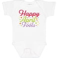 thumbnail image 3 of Inktastic Happy April Fools with Colorful Dots Boys or Girls Baby Bodysuit, 3 of 5