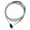 Silver, variant on B&P Lamp® Black Rayon Covered Round Lamp Cord with Ground