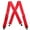 RED, variant on MELOTOUGH Fully Elastic 2 inch Wide X back Heavy Duty Men Adjusted Work Suspender