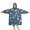 DarkBlue Cartoon Dinosaurs-1, variant on Wearable Oversized Blanket,DarkBlue Cartoon Dinosaurs Mountains Eggs Pattern Wearable Blanket Hoodie for Adults,Cozy Hooded Blankets with Super Pockets,Super Warm Fuzzy Pullover for Women & Men